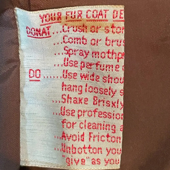 LIL’ BIRDS OF CA Vintage 1950s 1960s Patchwork Fur Hooded Jacket Coat - Picture 6 of 7